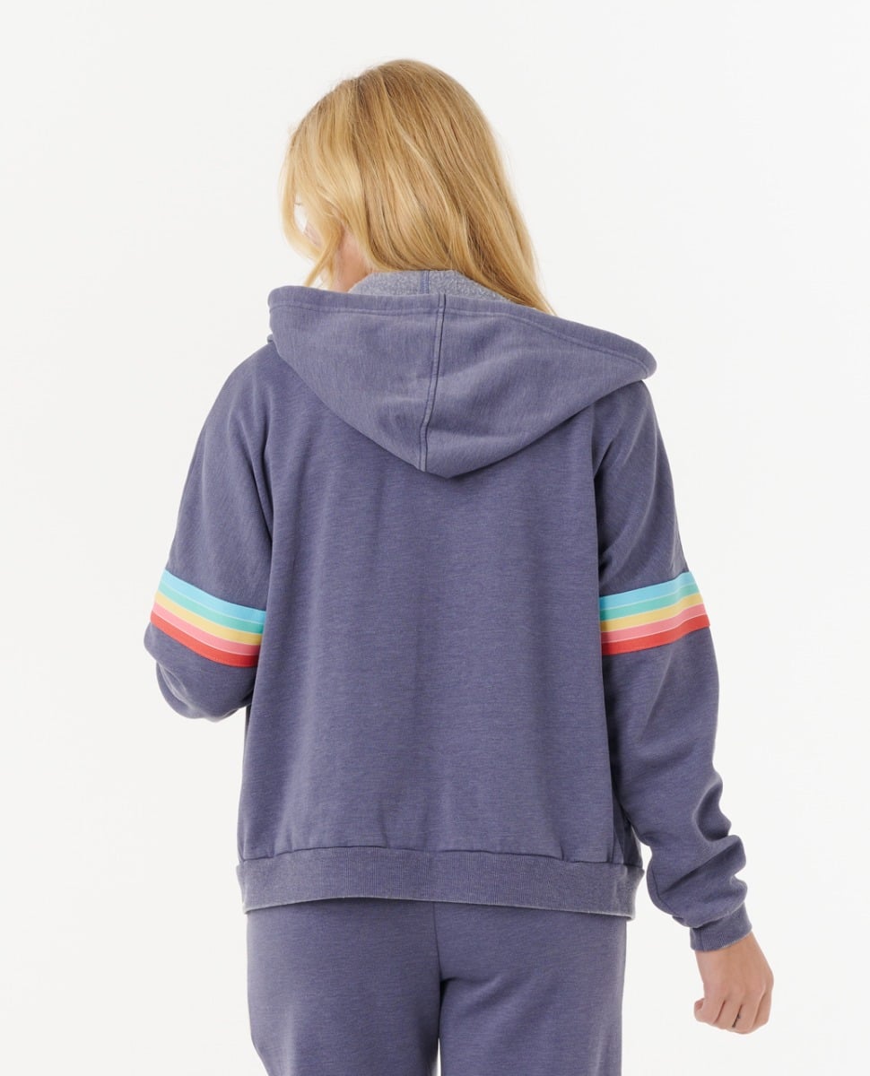 Rip Curl Womens Surf Revival Zip Thru Fleece - Blue