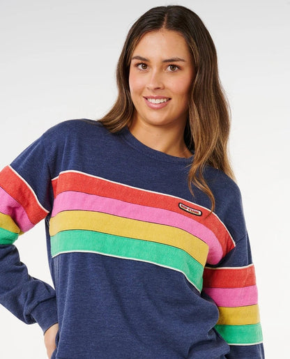 Rip Curl Surf Revival Relaxed Crew Jumper - Dark Navy