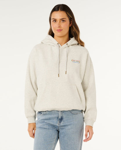 Rip Curl Surf Revival Heritage Hoodie in Sports Marle