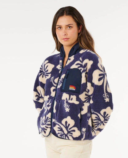 Rip Curl Surfside Standard Zip-Through Polar Fleece - Navy