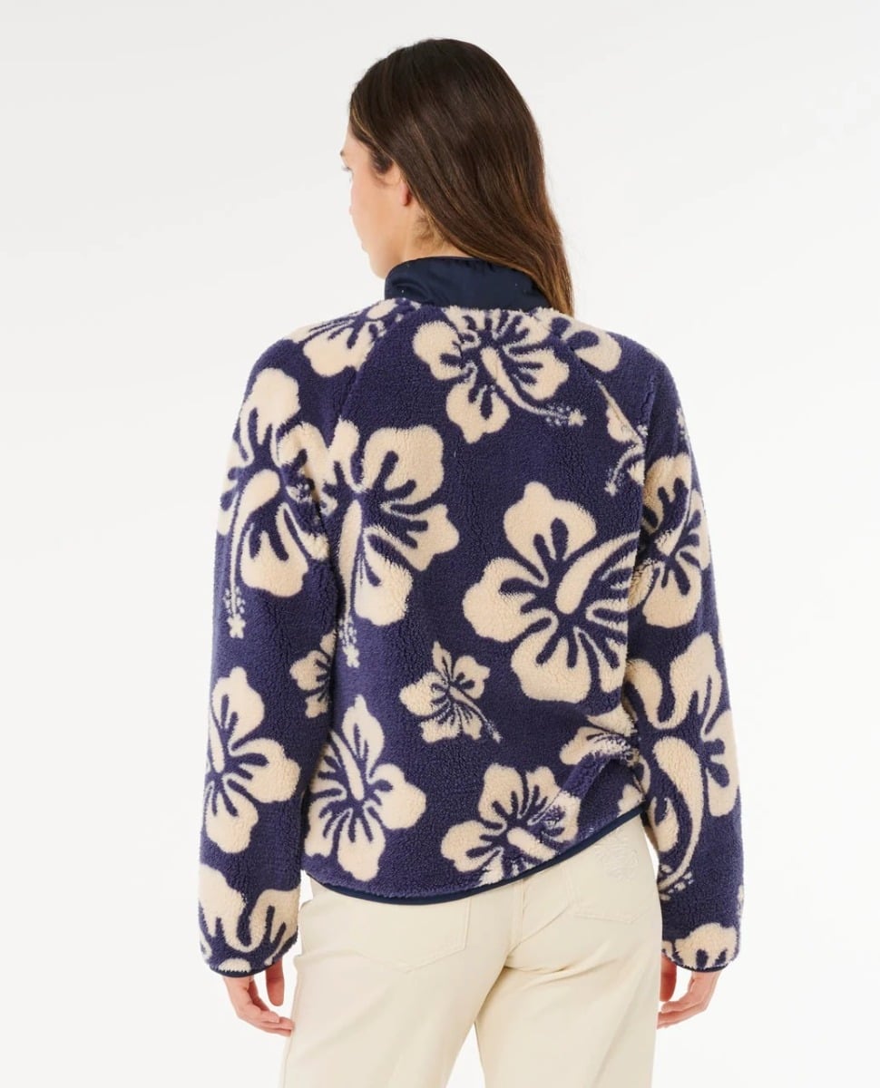 Rip Curl Surfside Standard Zip-Through Polar Fleece - Navy