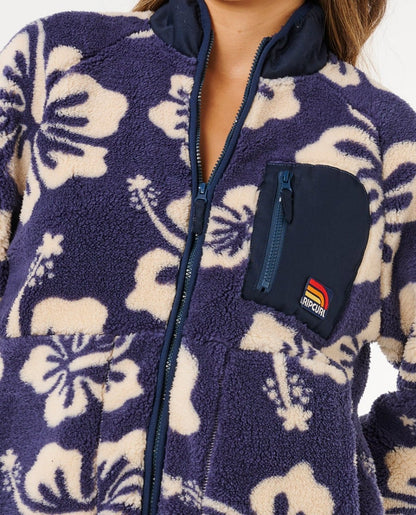 Rip Curl Surfside Standard Zip-Through Polar Fleece - Navy