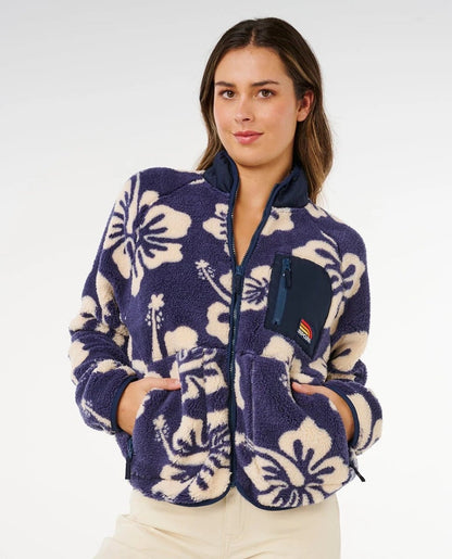 Rip Curl Surfside Standard Zip-Through Polar Fleece - Navy