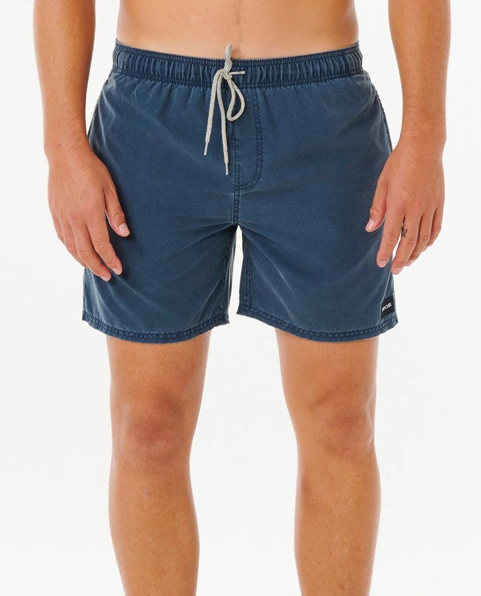 Rip Curl Offset Washed Volley Boardshorts in Navy