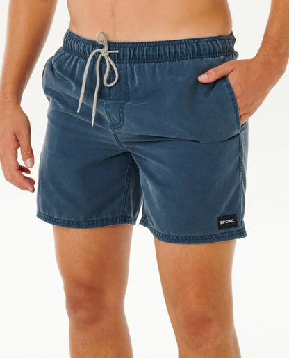 Rip Curl Offset Washed Volley Boardshorts - Navy