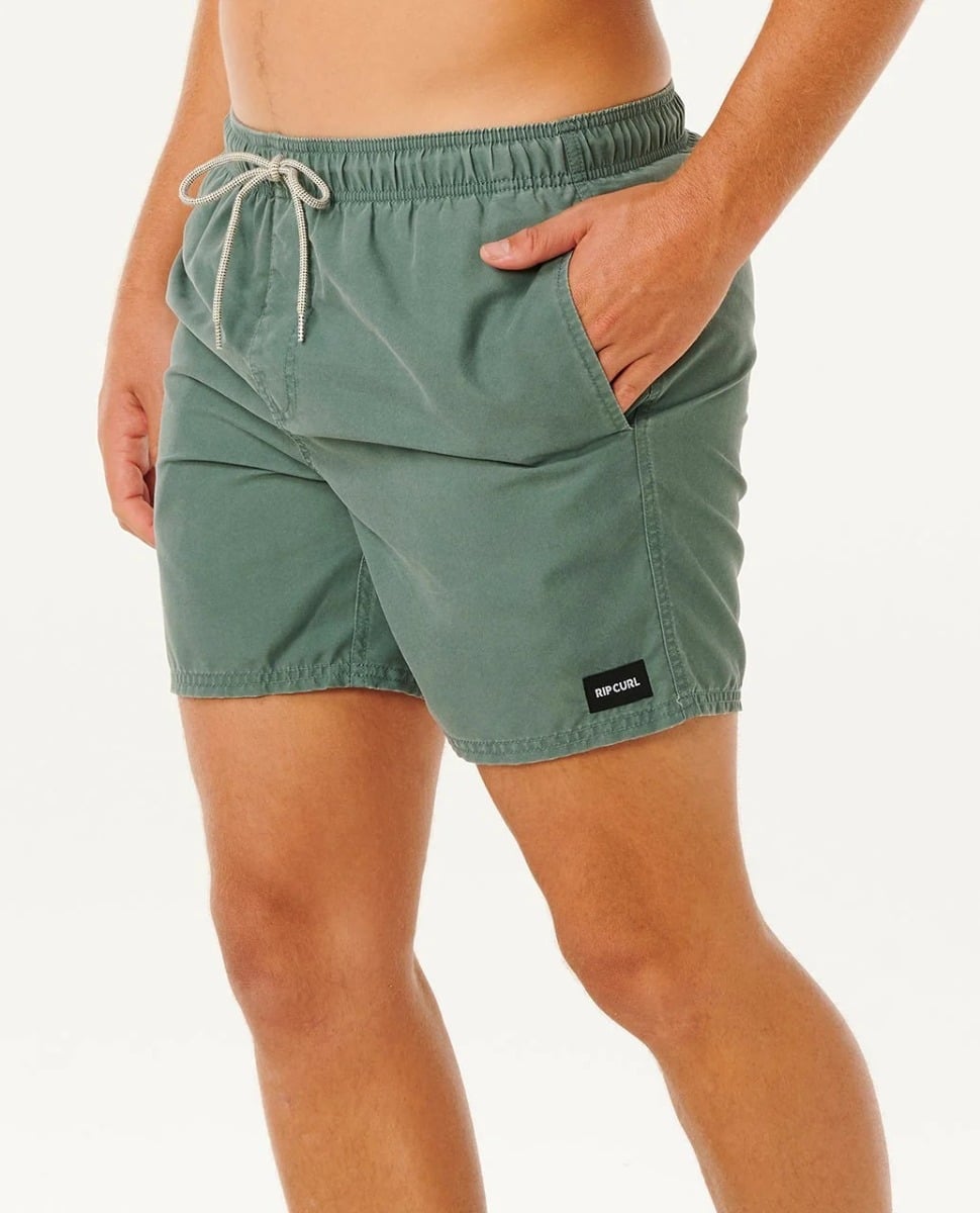 Rip Curl Offset Washed Volley Boardshorts - Moss