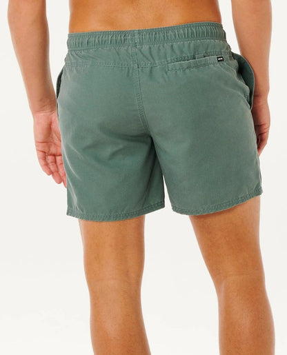 Rip Curl Offset Washed Volley Boardshorts - Moss