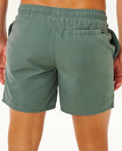 Rip Curl Offset Washed Volley Boardshorts - Moss