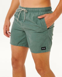 Rip Curl Offset Washed Volley Boardshorts - Moss