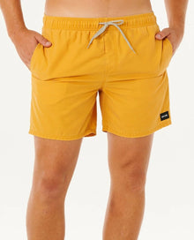 Rip Curl Offset Washed Volley Boardshorts in Golden Hour