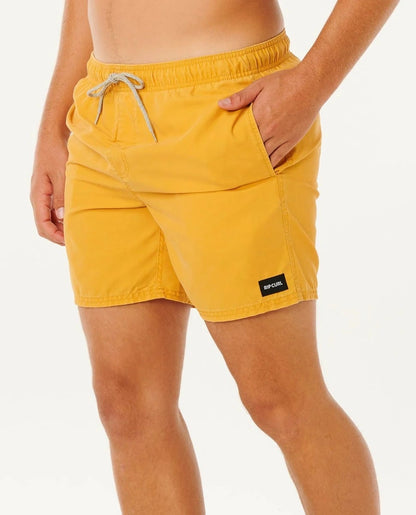Rip Curl Offset Washed Volley Boardshorts - Golden Hour