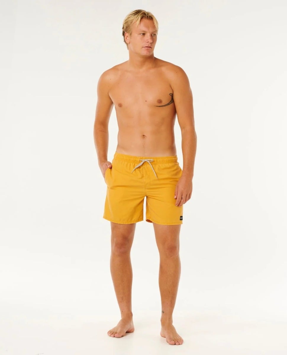Rip Curl Offset Washed Volley Boardshorts - Golden Hour