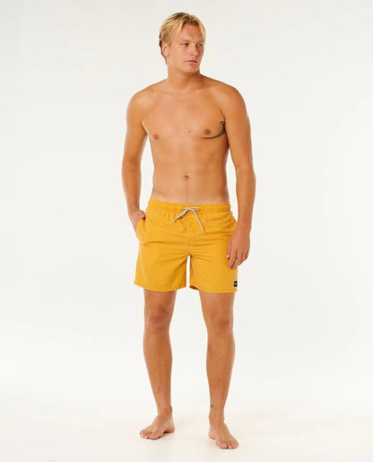 Rip Curl Offset Washed Volley Boardshorts - Golden Hour