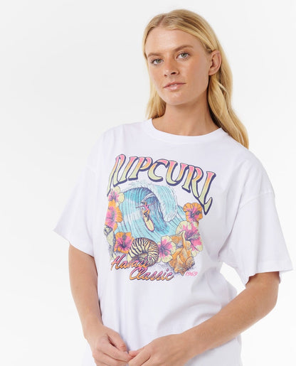 Rip Curl Womens Hawaii Classic Heritage Tee - White