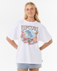 Rip Curl Womens Hawaii Classic Heritage Tee in White