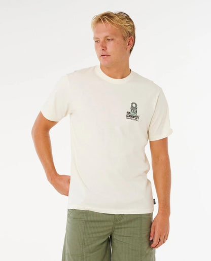 Rip Curl Vaporcool Search Stack Tee - Bone