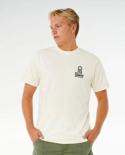 Rip Curl Vaporcool Search Stack Tee in Bone