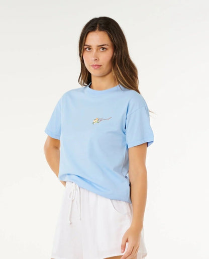 Rip Curl Poolside Relaxed Tee - Light Blue