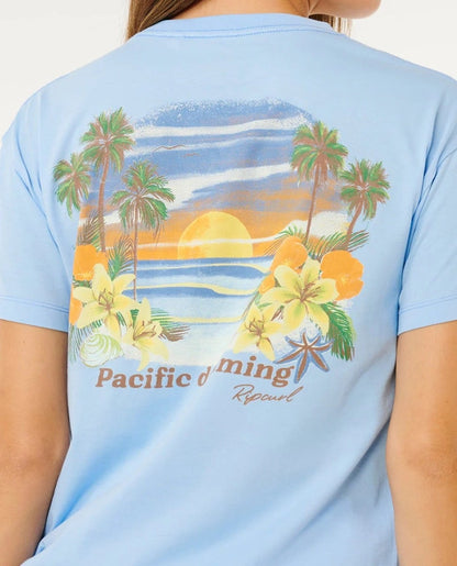 Rip Curl Poolside Relaxed Tee - Light Blue