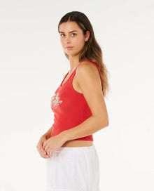 Rip Curl Bells Tank Top - Deep Red