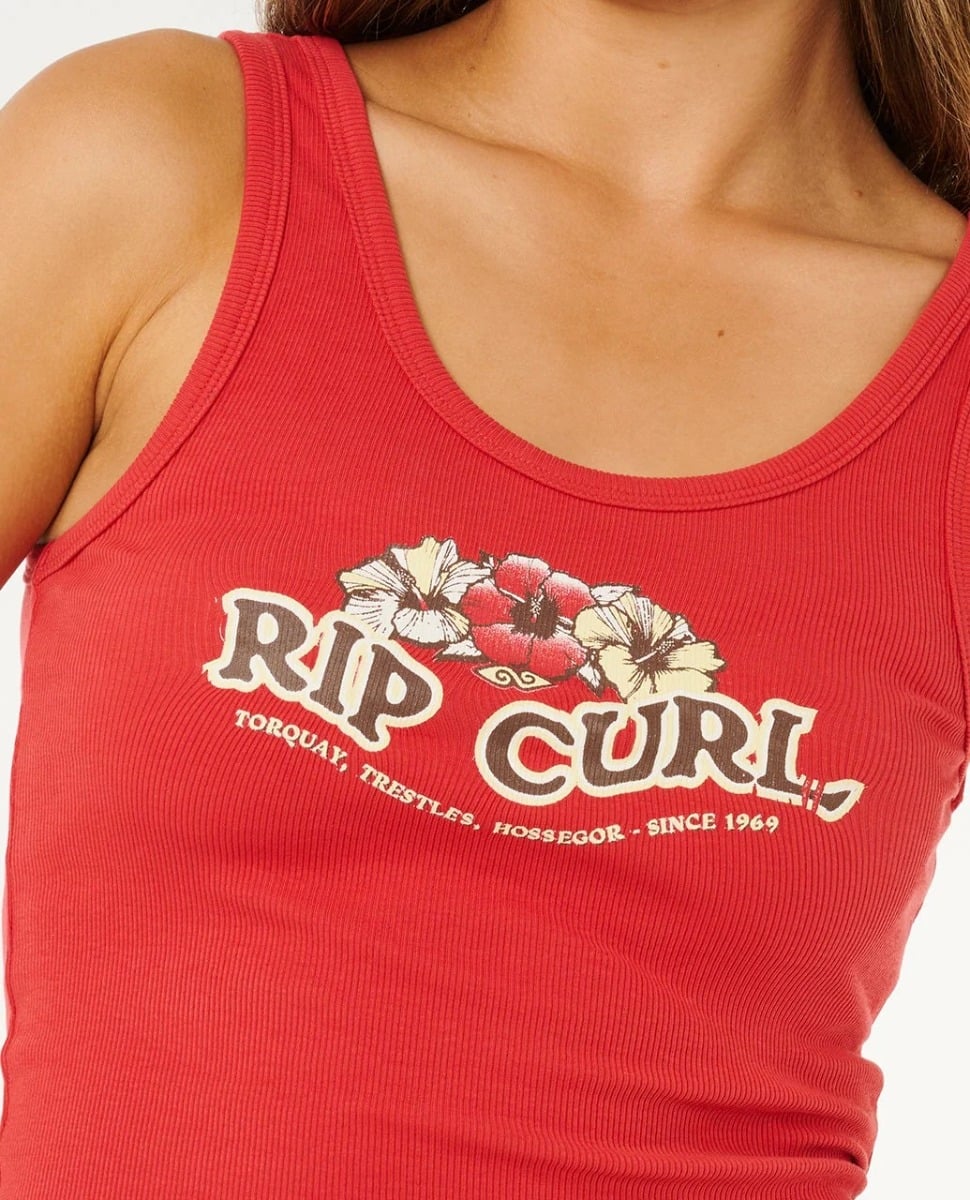 Rip Curl Bells Tank Top - Deep Red
