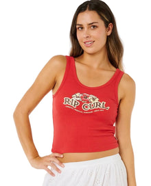 Rip Curl Bells Tank Top in Deep Red