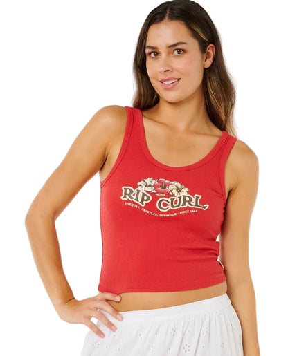 Rip Curl Bells Tank Top in Deep Red