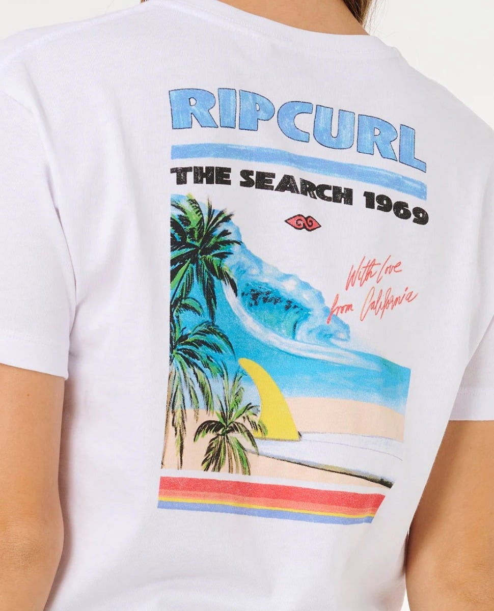 Rip Curl Hayley O Crop Tee - Optical White