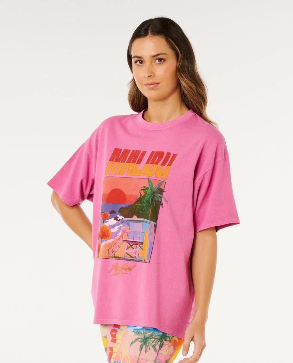 Rip Curl Hayley O Heritage Tee - Super Pink
