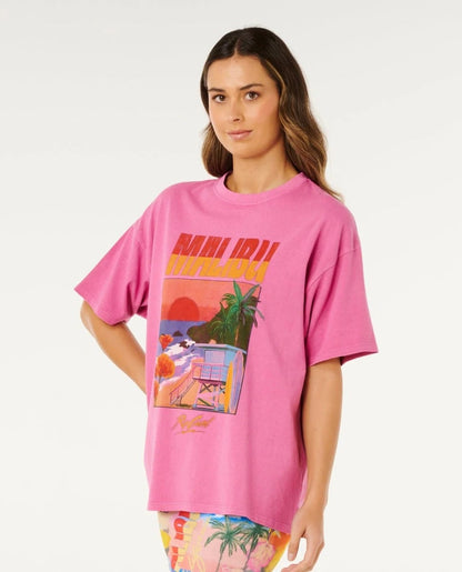 Rip Curl Hayley O Heritage Tee - Super Pink