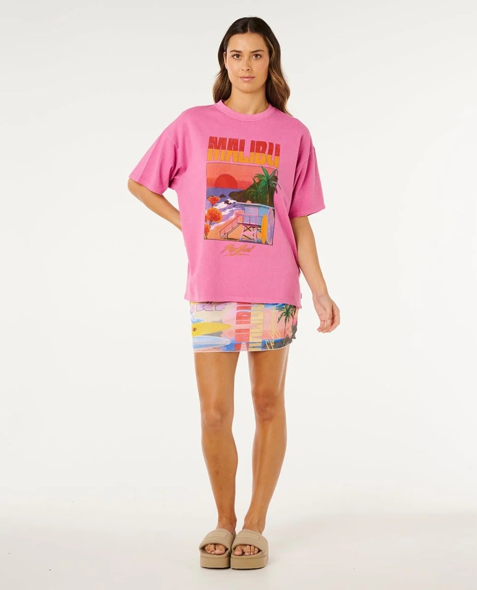 Rip Curl Hayley O Heritage Tee - Super Pink