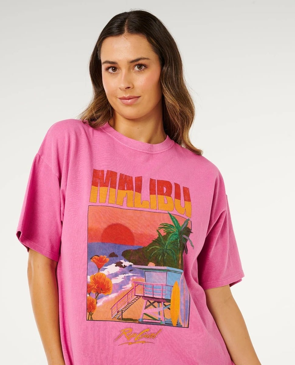 Rip Curl Hayley O Heritage Tee - Super Pink
