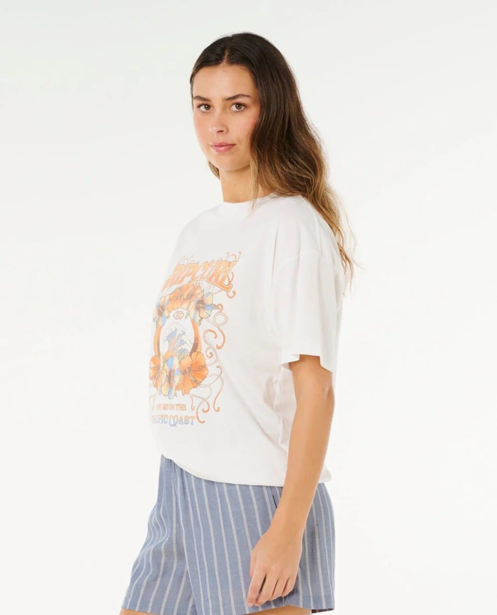 Rip Curl Pacific Coast Heritage Tee - Bone