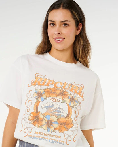 Rip Curl Pacific Coast Heritage Tee - Bone