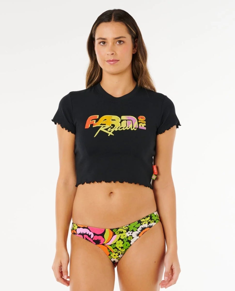 Rip Curl Womens Carioca Fitted Tee - Black