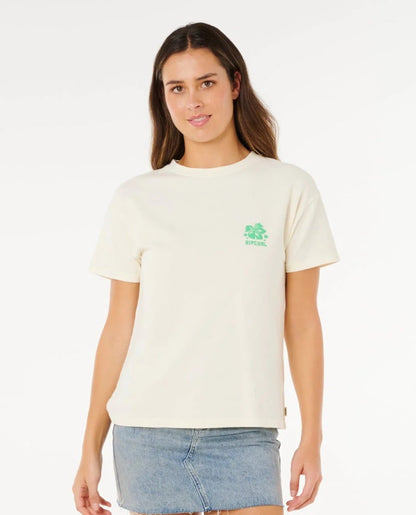 Rip Curl Surf Puff Party Pack Relaxed Tee - Bone