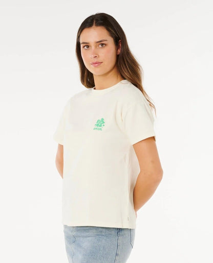 Rip Curl Surf Puff Party Pack Relaxed Tee - Bone