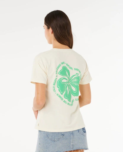 Rip Curl Surf Puff Party Pack Relaxed Tee - Bone