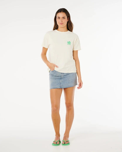 Rip Curl Surf Puff Party Pack Relaxed Tee - Bone