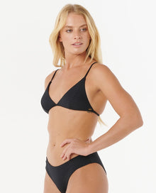 Rip Curl Premium Surf Banded Fixed Tri Bikini - Black