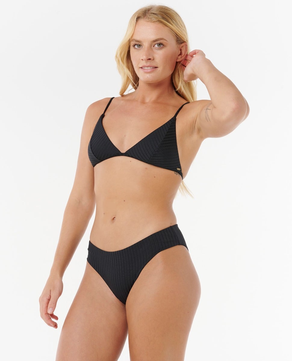 Rip Curl Premium Surf Banded Fixed Tri Bikini - Black