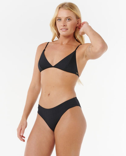 Rip Curl Premium Surf Banded Fixed Tri Bikini - Black