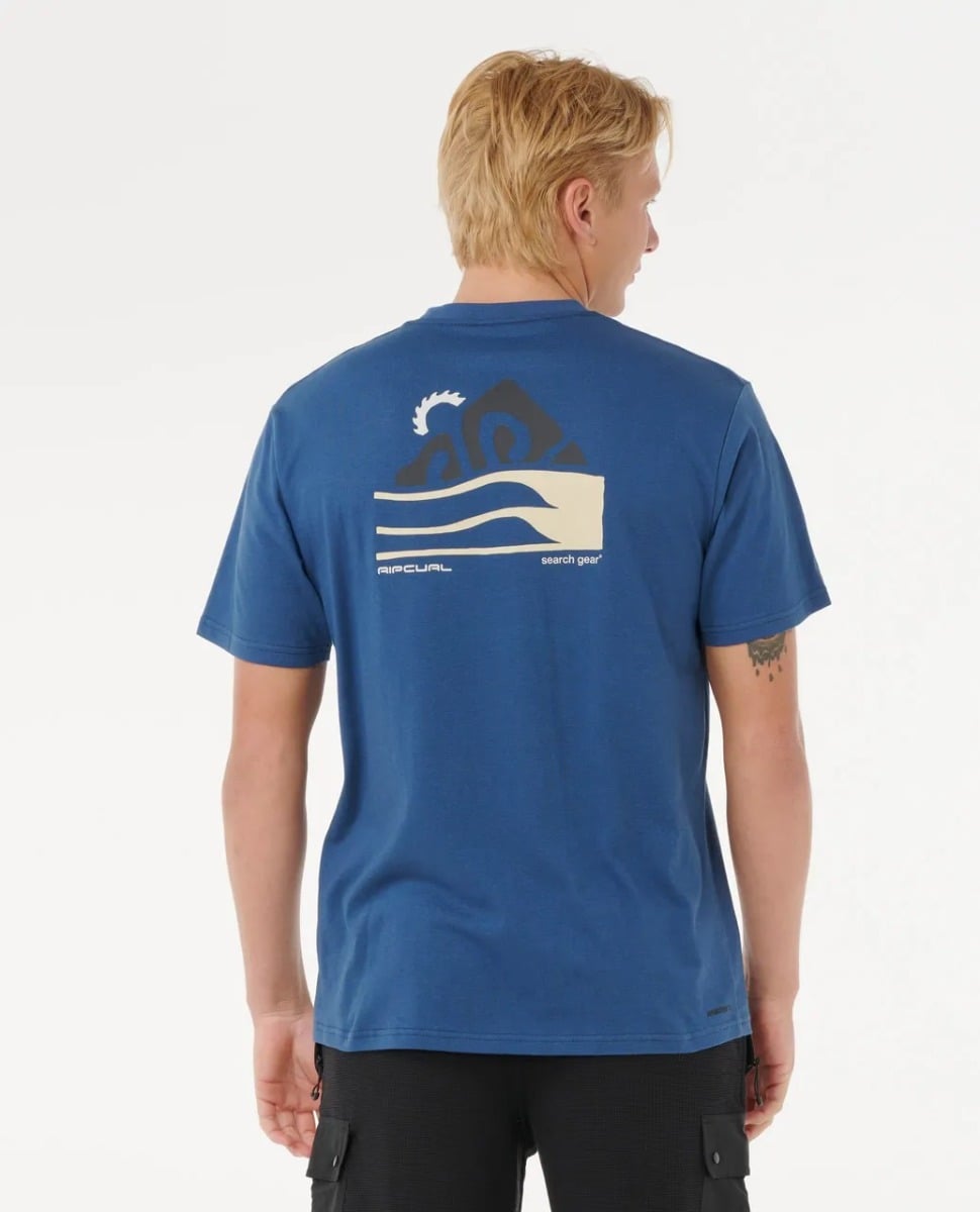 Rip Curl Vaporcool Search Range Tee - Light Navy