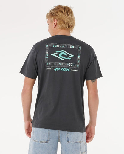 Rip Curl Legacy Tee in Washed Black