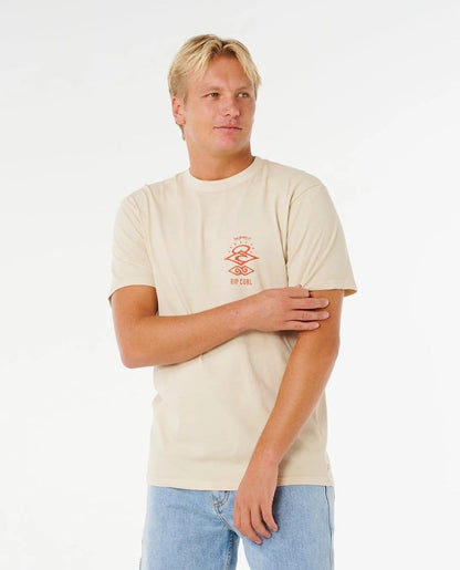Rip Curl Search Icon Tee - Vintage White