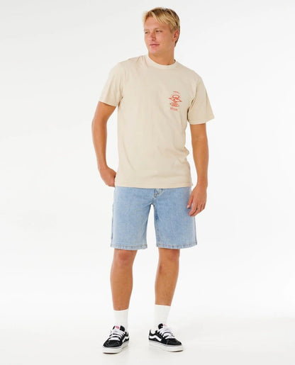 Rip Curl Search Icon Tee - Vintage White