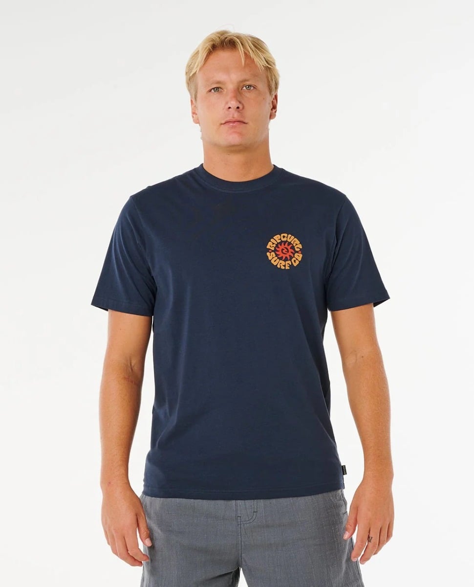 Rip Curl Pacific Rinse Circle Tee in Dark Navy
