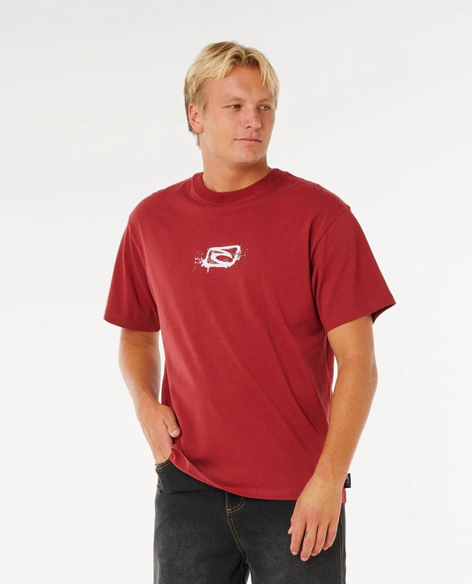 Rip Curl Medina Inner Vision Spray Tee in Merlot