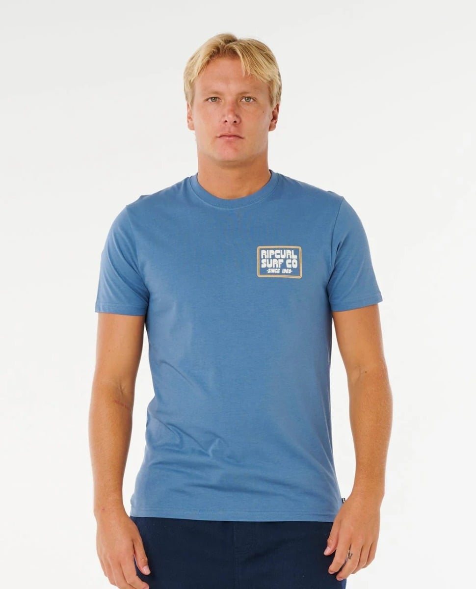 Rip Curl Pacific Rinse Sunrise Tee in Bluefin