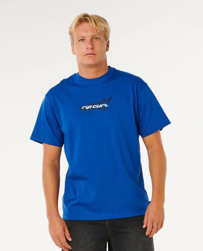 Rip Curl Inner Visions Blast Over Tee in Electric Cobalt